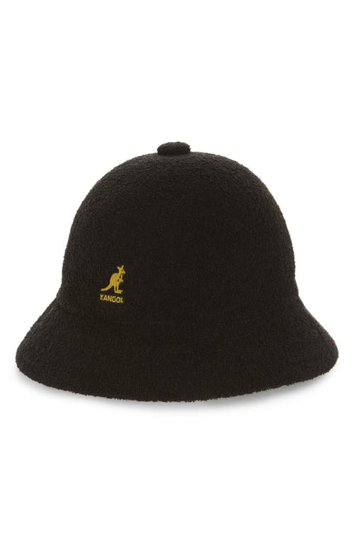 Kangol Bermuda Casual Cloche Hat in Black/Gold