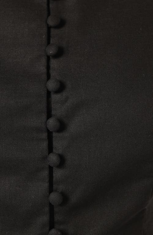 Petal And Pup Petal & Pup Daniella Cotton & Linen Vest In Black