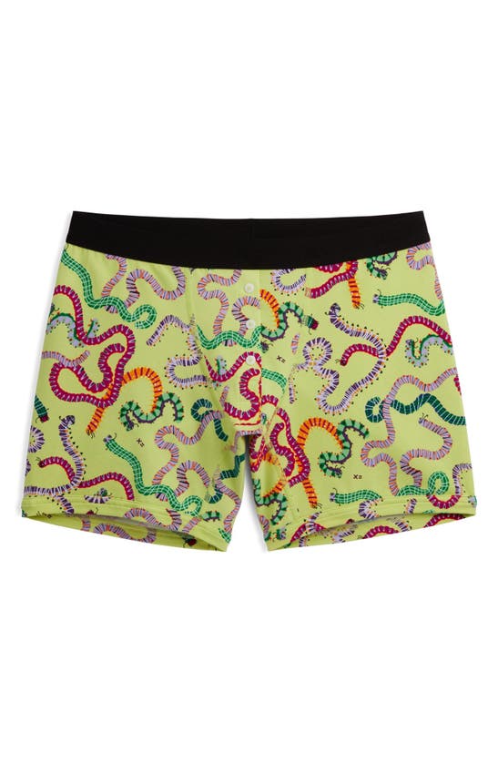 Tomboyx 6-inch Stretch Cotton Boxer Briefs In Cool Caterpillars