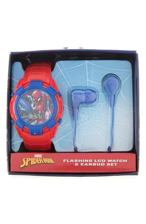 Spiderman™ LCD Watch & Wired Earbuds Set