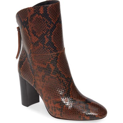 Charles David Billard Snake Embossed Boot- Brown