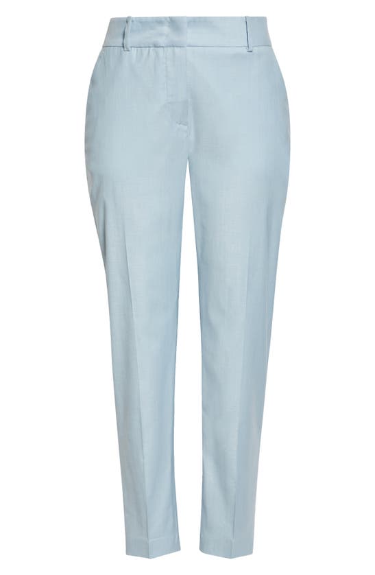 Shop Eleventy Slim Fit Stretch Wool Blend Pants In Baby Blue