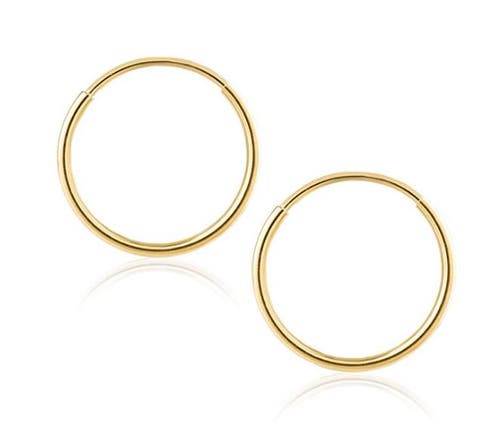 Shop Donatello Gian 14k Gold Endless Hoop Earrings