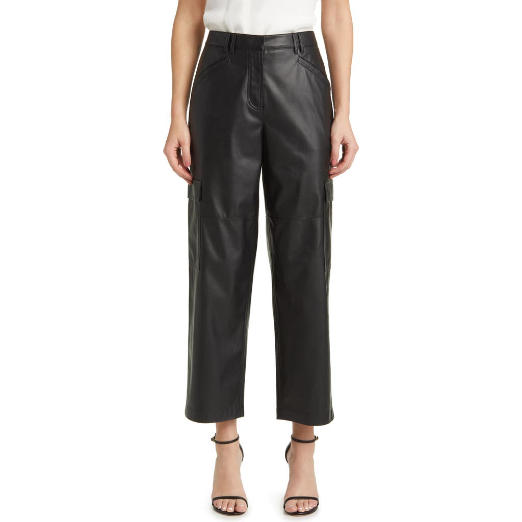 KOBI HALPERIN KOBI HALPERIN FAUX LEATHER CARGO trousers