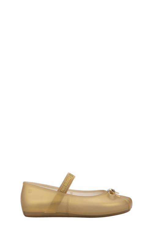 Shop Mini Melissa Sophie Mary Jane Ballet Flat In Pearly Beige