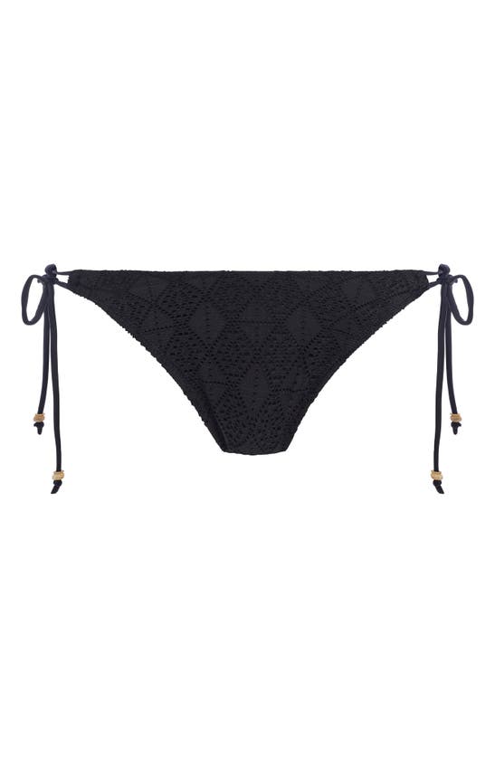Shop Freya Nomad Nights Tie Side Bikini Bottoms In Black (blk)