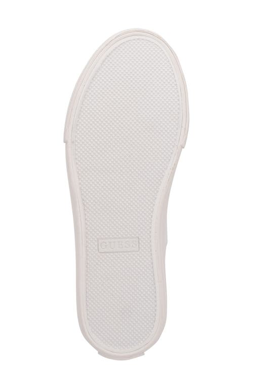 Guess Women's Cleva Lace-up Logo Platform Fashion Sneakers In White