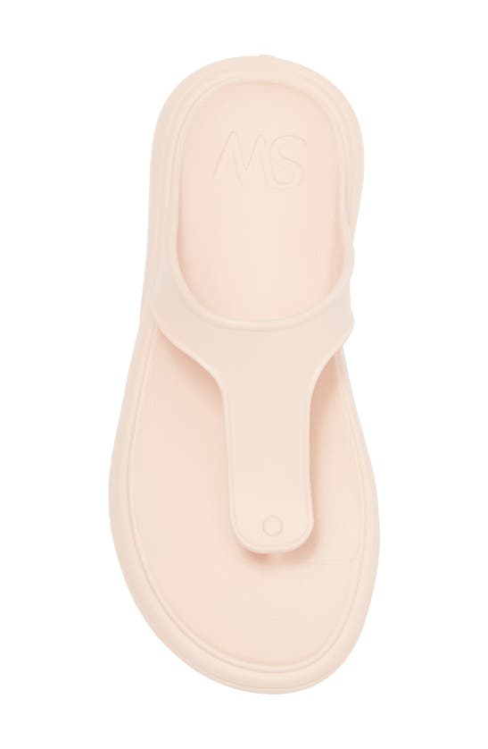 Stuart Weitzman Stuflex T-strap Slide Sandals In Rosewater
