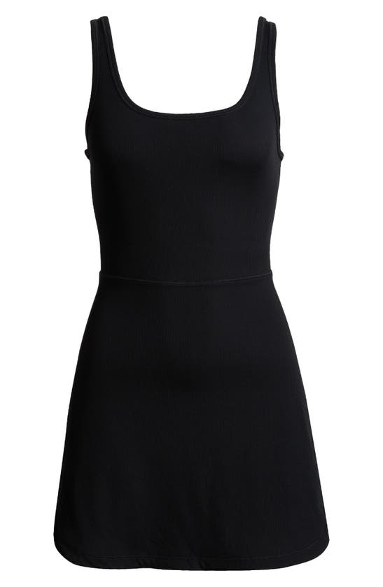 Shop Nike One Dri-fit Dress In Black/ Light Orewood Brown