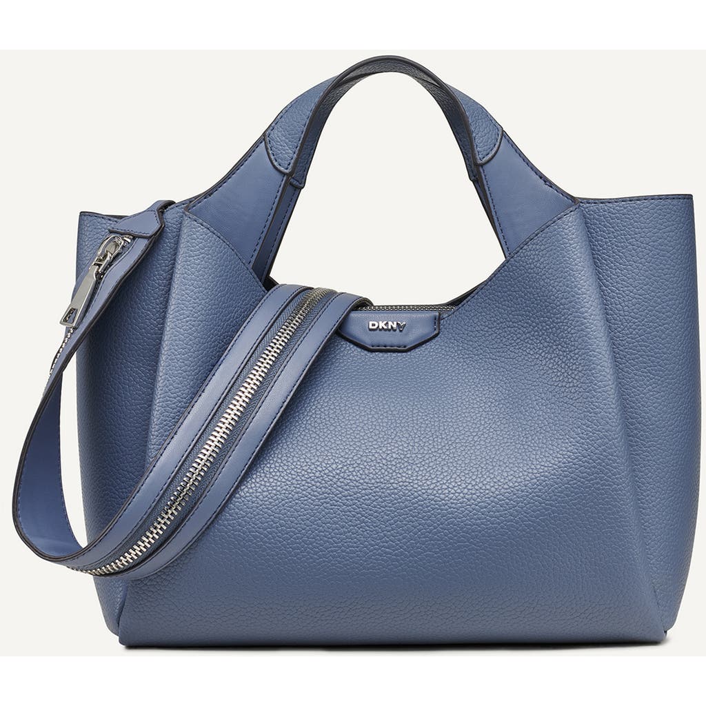 DKNY Willa Satchel in Steel Blue