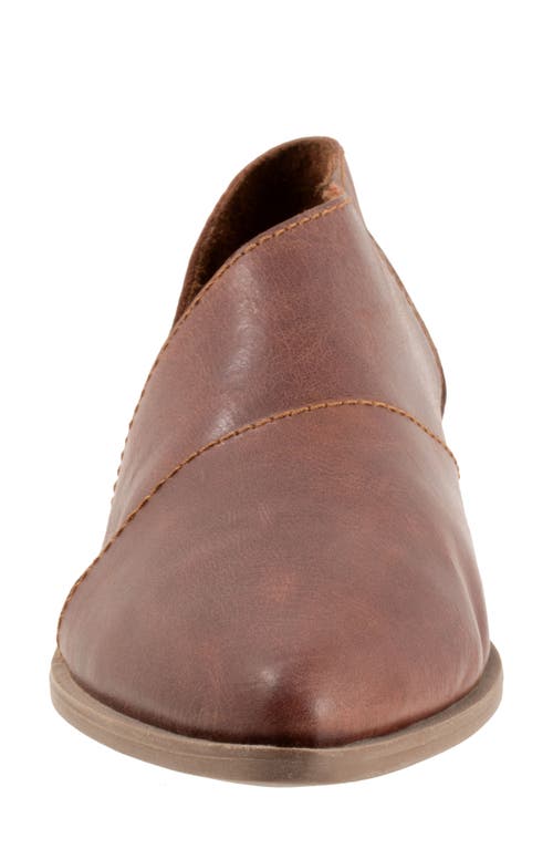 Bueno Blake Half D'orsay Pointed Toe Flat In Rust