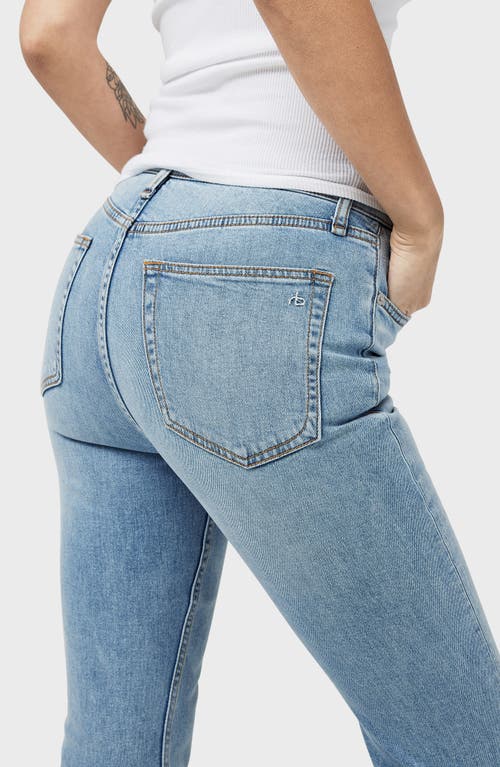 RAG & BONE RAG & BONE CASEY RAW HEM HIGH WAIST ANKLE FLARE JEANS 