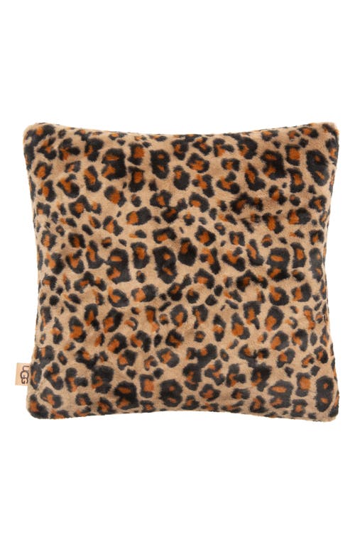 UGG(r) Juno Faux Fur Accent Pillow in Leopard at Nordstrom