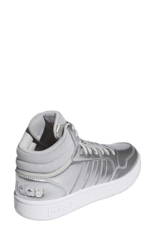 Adidas Originals Adidas Hoops 3.0 Mid Top Sneaker In Ftwr White/grey/grey