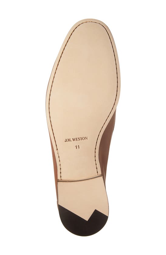 Jm Weston Woogie Apron Toe Loafer In Tan