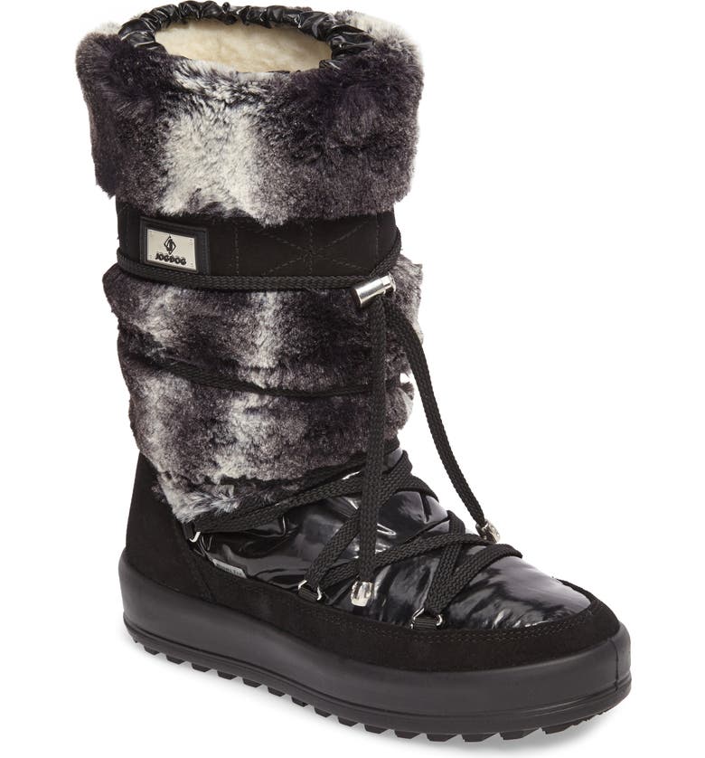 JOG DOG Kitzbuhel Faux Fur Waterproof Quilted Boot (Women) | Nordstrom