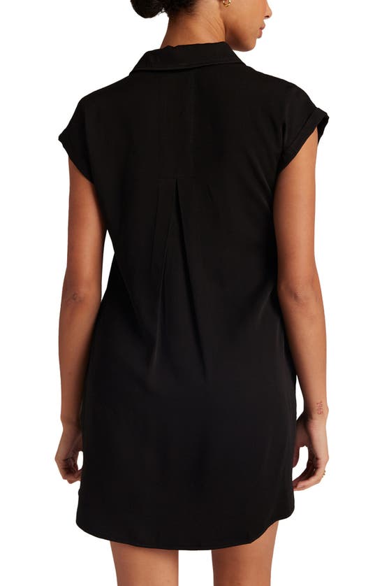 Shop Bella Dahl Cap Sleeve Minidress In Black