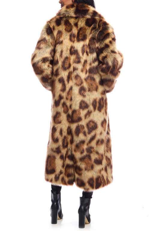 Donna Salyers Fabulous-furs Donna Salyers Fabulous Furs Feline Fine Faux Fur Coat In Leopard