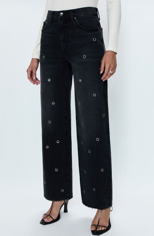 PISTOLA PISTOLA HENDRIX CRYSTAL EMBELLISHED EYELET JEANS 