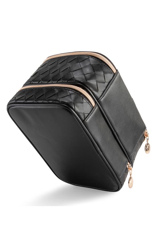 Stephanie Johnson Belize Raven Jenny Cosmetics Train Case In Black