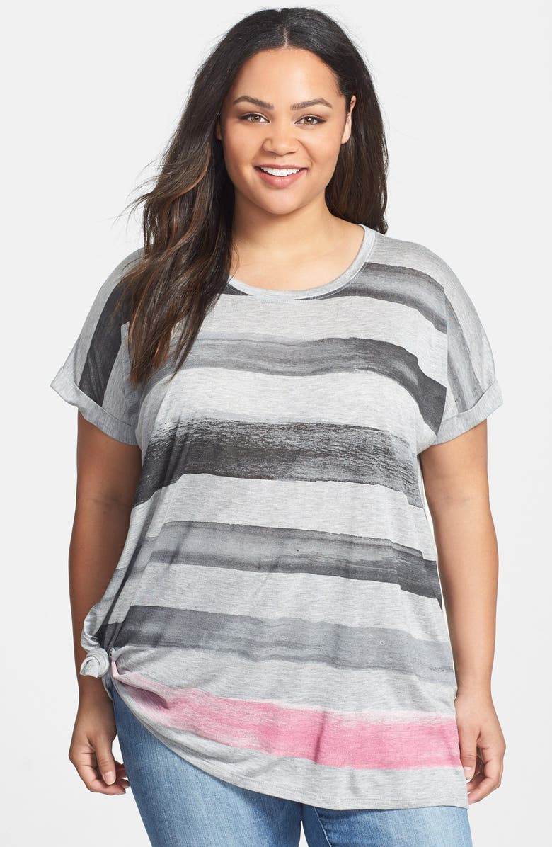 DKNY Jeans 'Painted Stripe' Tee (Plus Size) | Nordstrom