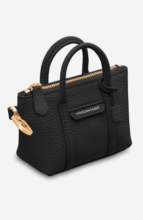 Maison De Sabre Maison De Sabré The Sabremoji Weekender Charm In Black Caviar