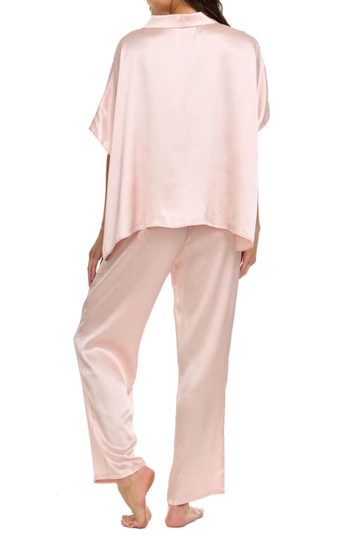 Shop Flora Nikrooz Allesandra Satin Charmeuse Pajamas In Pink Sand