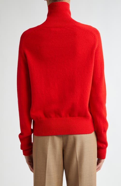 Shop Victoria Beckham Lambswool Turtleneck Sweater In Red