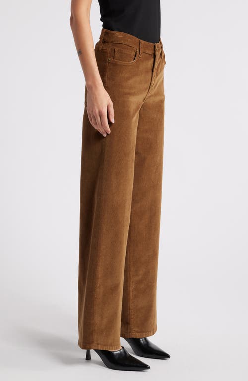 Shop Frame Le Slim Palazzo Pants In Toast