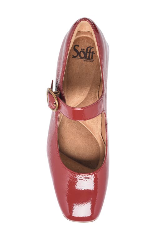 Shop Söfft Laura Mary Jane Pump In Red Patent