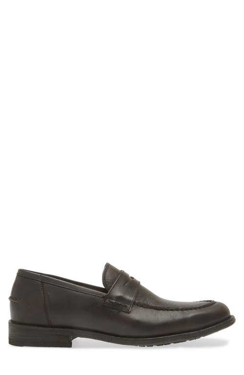 Shop Frye Tyler Penny Loafer In Black Leather