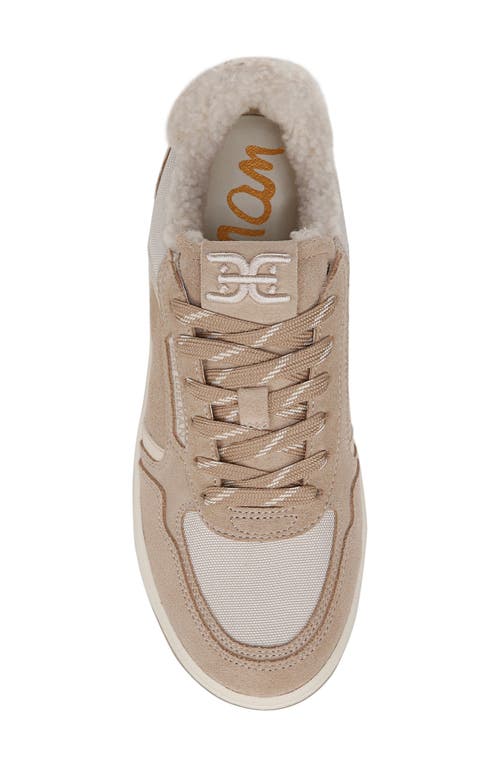 Shop Sam Edelman Harper Cozy Faux Shearling Sneaker In Light Oat/nature Mist