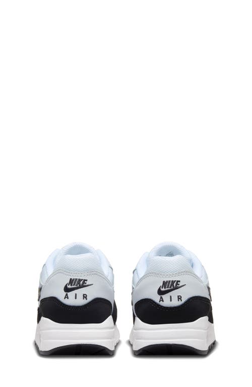 Shop Nike Kids' Air Max 1 Sneaker In White/black/pure Platinum