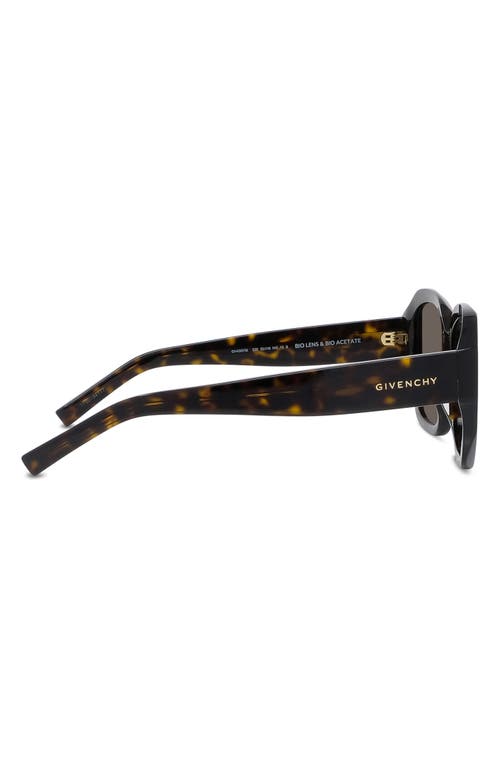 Shop Givenchy Gv Day 55mm Round Sunglasses In Dark Havana/brown