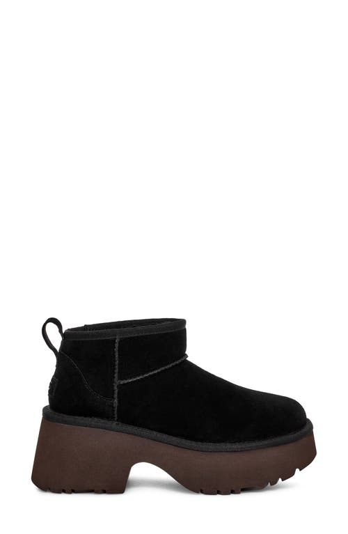 Shop Ugg(r) Classic Ultra Mini New Heights Platform Boot In Black