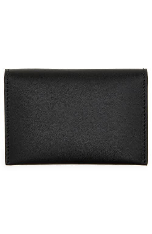 Acne Studios Leather Bifold Card Holder In Black
