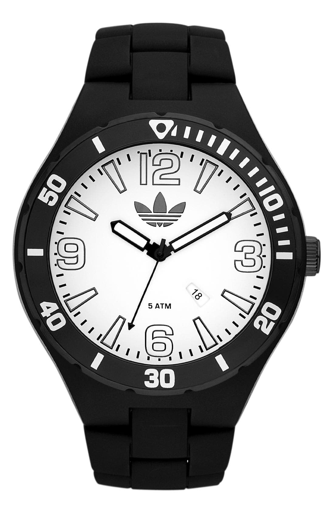 adidas Originals 'Santiago' Polyurethane Strap Watch Nordstrom