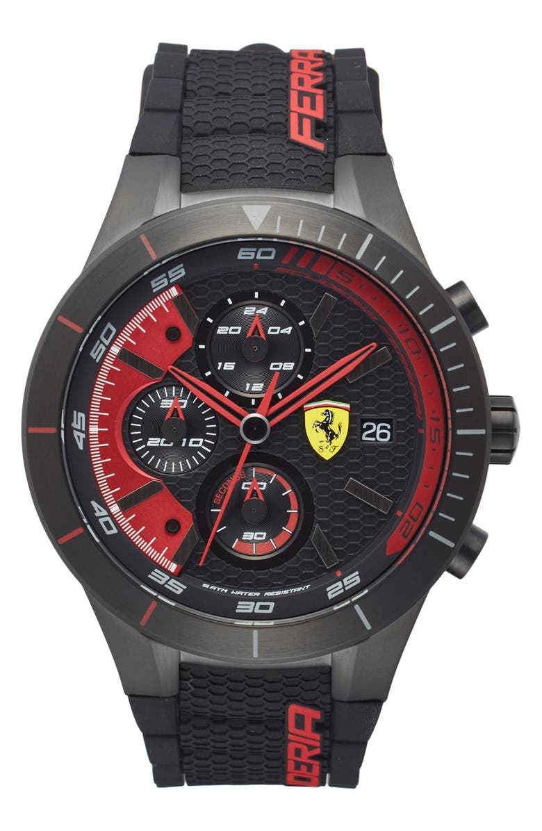 Scuderia Ferrari 'Redrev Evo' Chronograph Watch, 46mm | Nordstrom