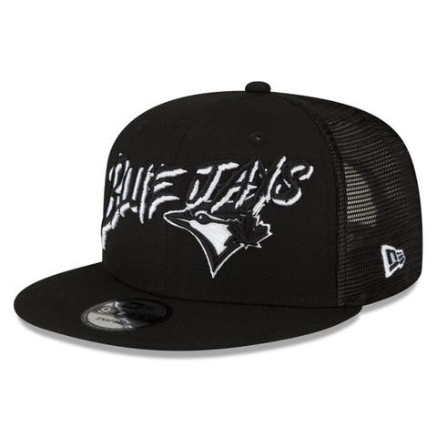 Men's New Era Toronto Blue Jays Black-on-Black Neo Mesh 39THIRTY Flex Hat Size: Medium/Large