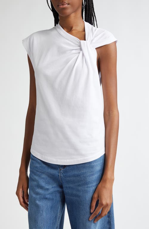 Isabel Marant Nayda Bow-detailed T-shirt In White