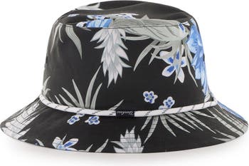 Men's '47 Black Los Angeles Rams Dark Tropic Bucket Hat Size: Small/Medium