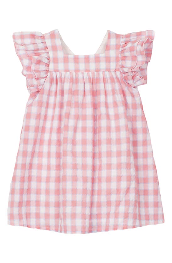 Shop Mabel + Honey Kids' Cutie Pie Gingham Dress In Pink