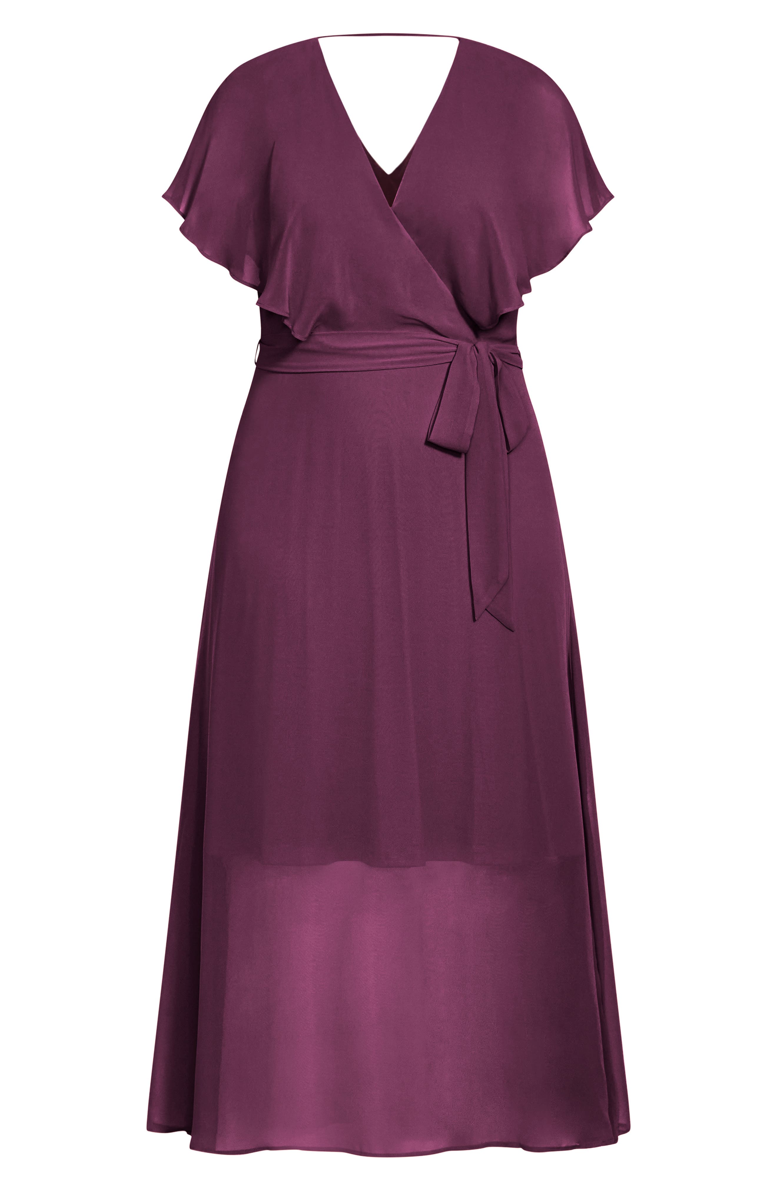 nordstrom plus size purple dress