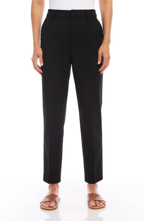 Karen Kane High Waist Ankle Pants Black at Nordstrom,