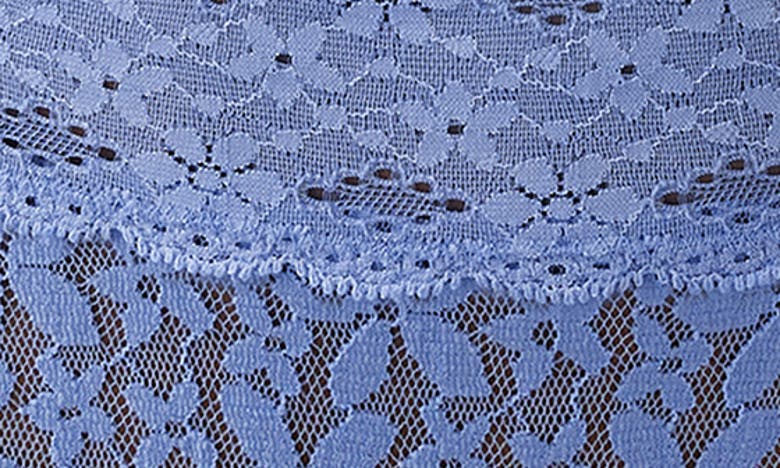 Shop Wacoal Halo Lace High Cut Briefs In Blue Hydrangea
