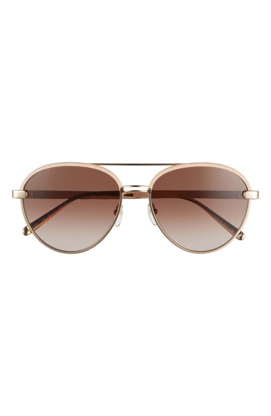 SALVATORE FERRAGAMO 59MM GRADIENT AVIATOR SUNGLASSES,SF229SLL