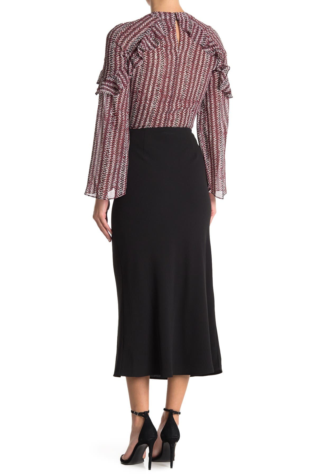 reiss remy a-line midi skirt