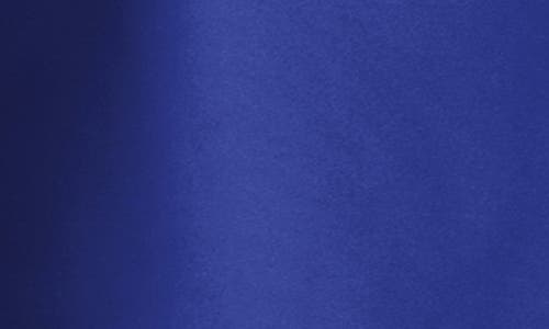 Shop Alfred Sung Strapless Satin Twill Column Gown With Removable Train In Cobalt Blue
