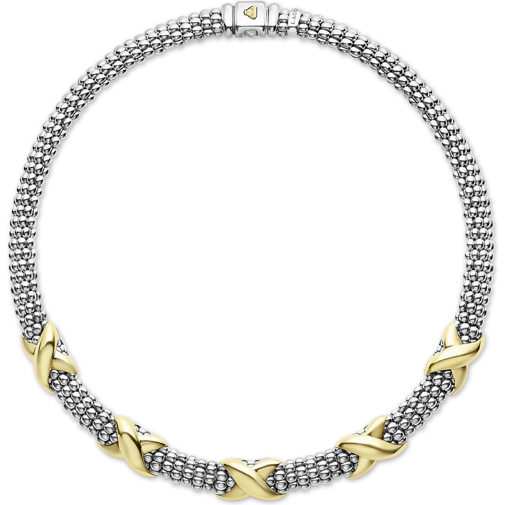 Lagos Embrace Necklace In Metallic