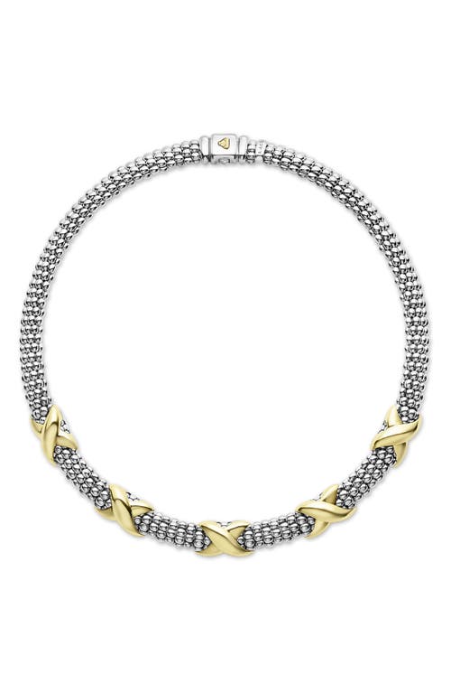 LAGOS Embrace Necklace in Gold/Silver at Nordstrom